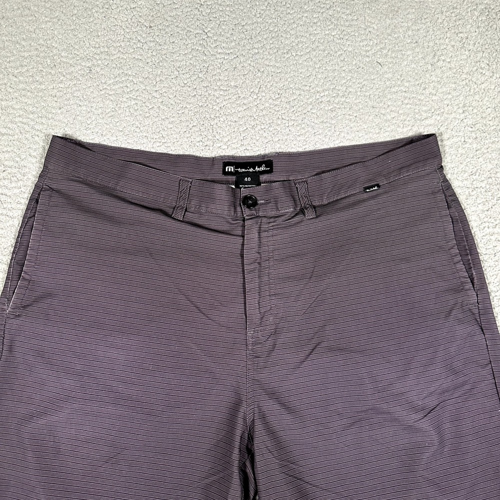 Travis Mathew Shorts Mens 40 Gray 10" Hybrid Golf Casual Preppy Performance Logo - Picture 2 of 10